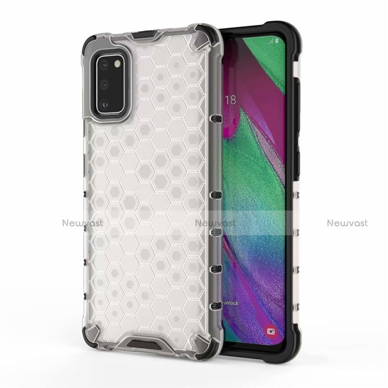 Ultra-thin Silicone Gel Soft Case Cover S01 for Samsung Galaxy A41 White