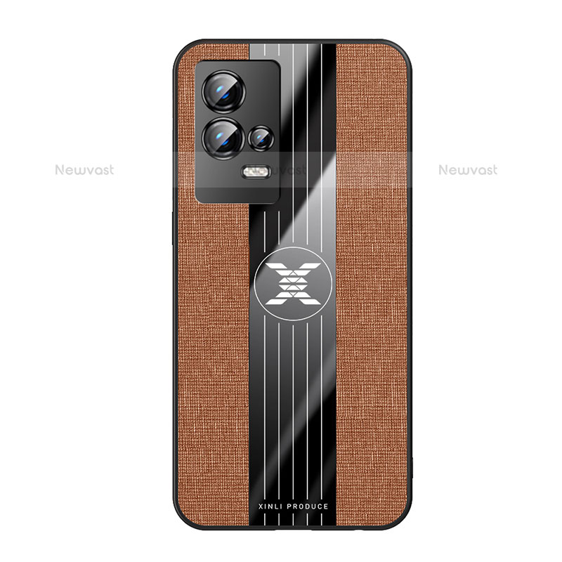 Ultra-thin Silicone Gel Soft Case Cover S01 for Vivo iQOO 8 Pro 5G Brown