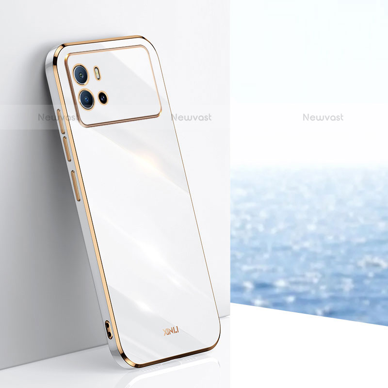 Ultra-thin Silicone Gel Soft Case Cover S01 for Vivo iQOO 9 Pro 5G White