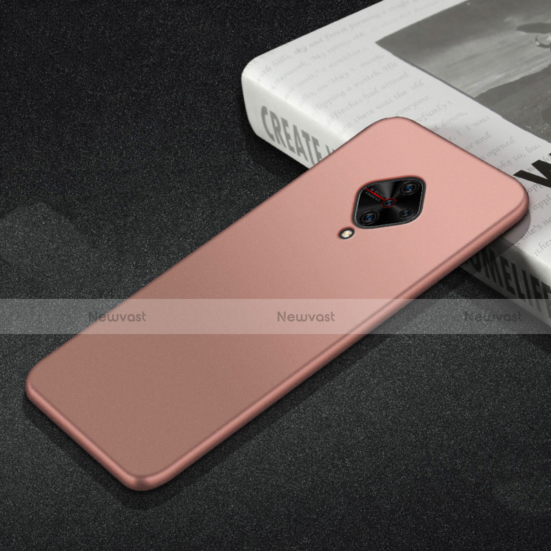 Ultra-thin Silicone Gel Soft Case Cover S01 for Vivo S1 Pro Rose Gold