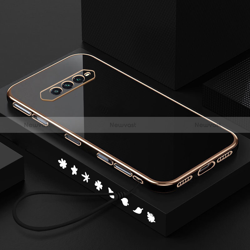 Ultra-thin Silicone Gel Soft Case Cover S01 for Xiaomi Black Shark 4 Pro 5G Black