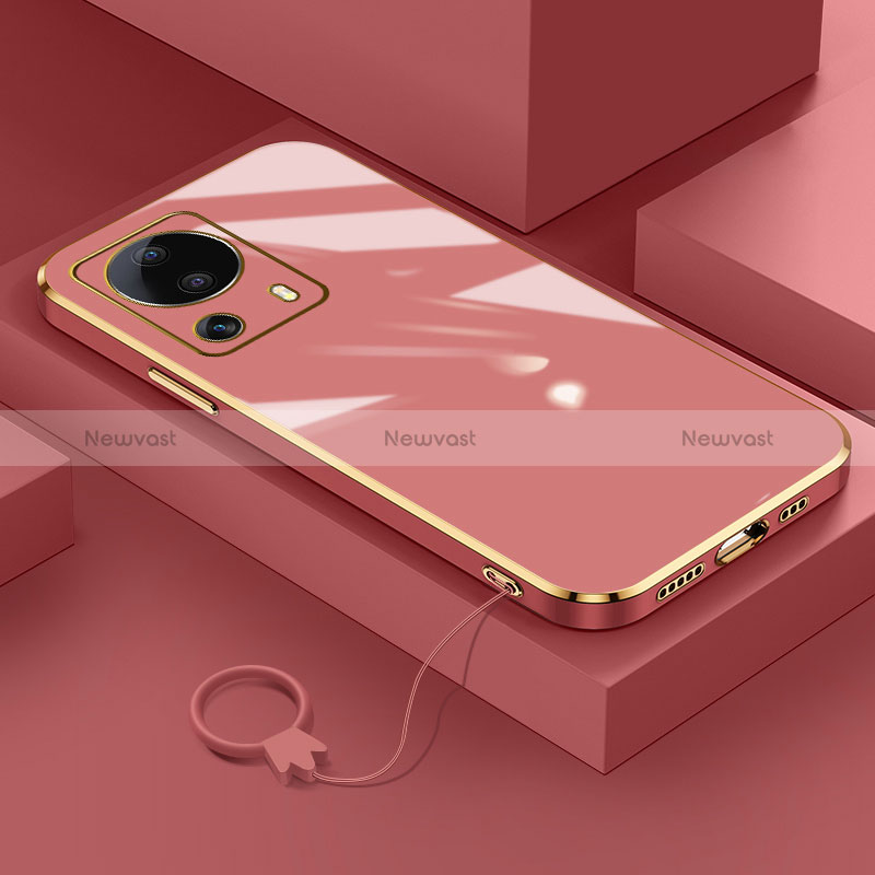 Ultra-thin Silicone Gel Soft Case Cover S01 for Xiaomi Civi 2 5G Red