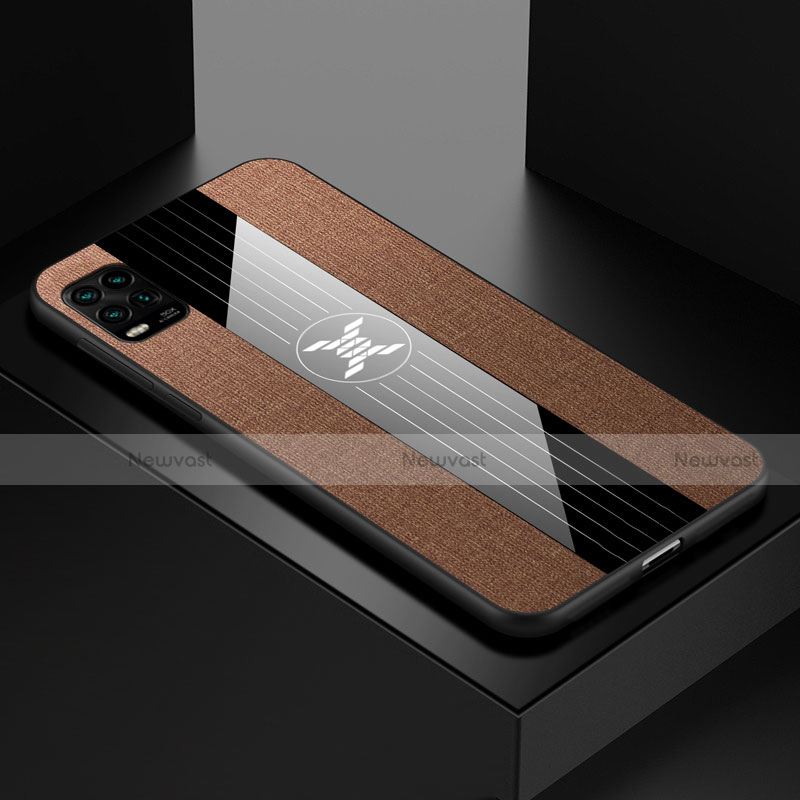 Ultra-thin Silicone Gel Soft Case Cover S01 for Xiaomi Mi 10 Lite Brown