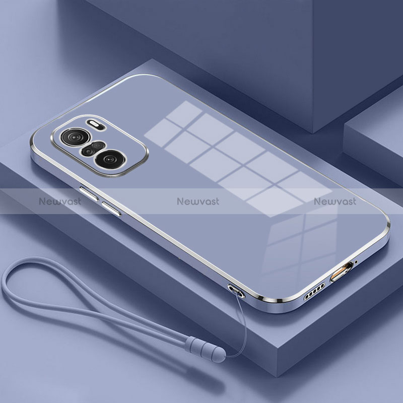 Ultra-thin Silicone Gel Soft Case Cover S01 for Xiaomi Mi 11X 5G Lavender Gray