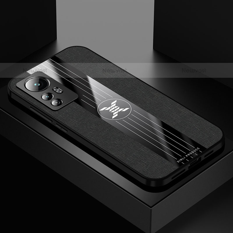 Ultra-thin Silicone Gel Soft Case Cover S01 for Xiaomi Mi 12 Pro 5G Black