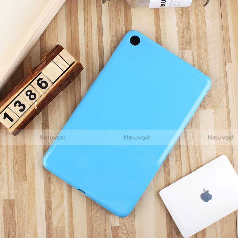 Ultra-thin Silicone Gel Soft Case Cover S01 for Xiaomi Mi Pad Sky Blue