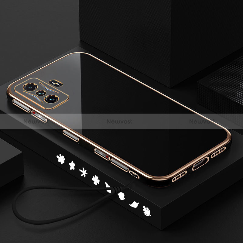 Ultra-thin Silicone Gel Soft Case Cover S01 for Xiaomi Poco F4 GT 5G Black