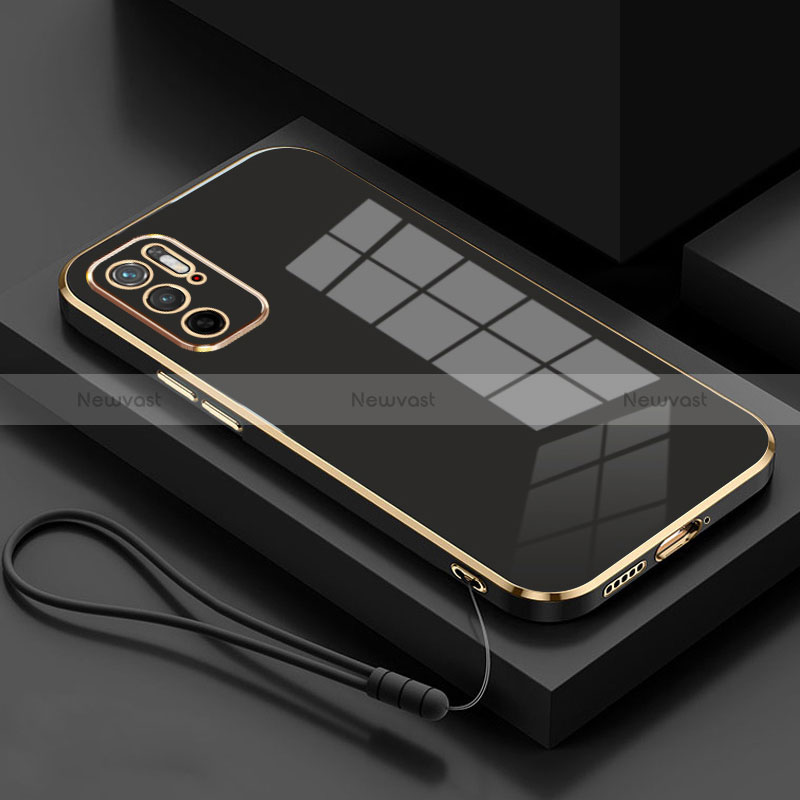 Ultra-thin Silicone Gel Soft Case Cover S01 for Xiaomi POCO M3 Pro 5G Black