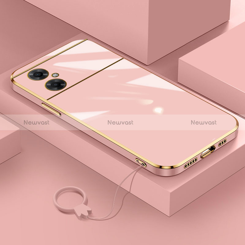 Ultra-thin Silicone Gel Soft Case Cover S01 for Xiaomi Poco M4 5G Pink