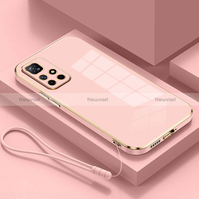 Ultra-thin Silicone Gel Soft Case Cover S01 for Xiaomi Poco M4 Pro 5G