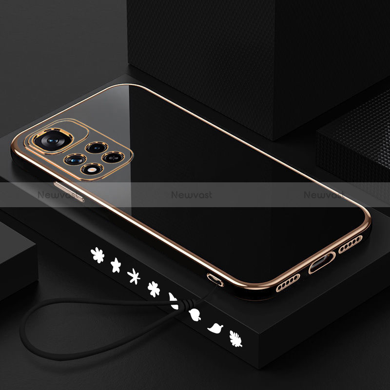 Ultra-thin Silicone Gel Soft Case Cover S01 for Xiaomi Poco X4 NFC Black