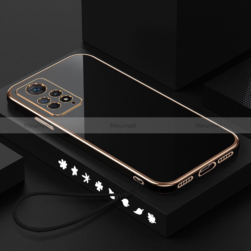 Ultra-thin Silicone Gel Soft Case Cover S01 for Xiaomi Poco X4 Pro 5G Black