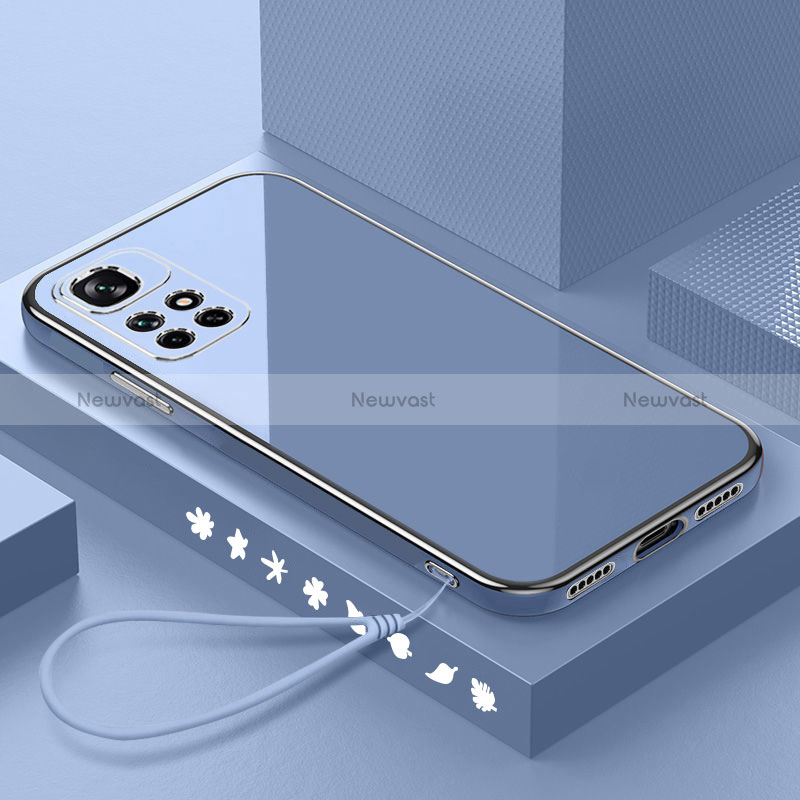 Ultra-thin Silicone Gel Soft Case Cover S01 for Xiaomi Redmi 10 (2022) Lavender Gray