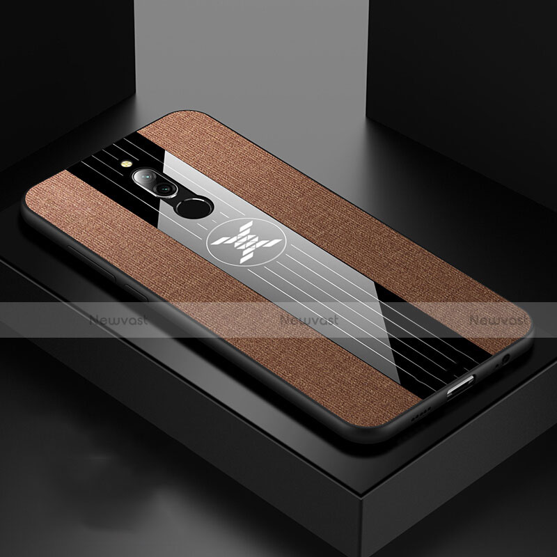 Ultra-thin Silicone Gel Soft Case Cover S01 for Xiaomi Redmi 8 Brown