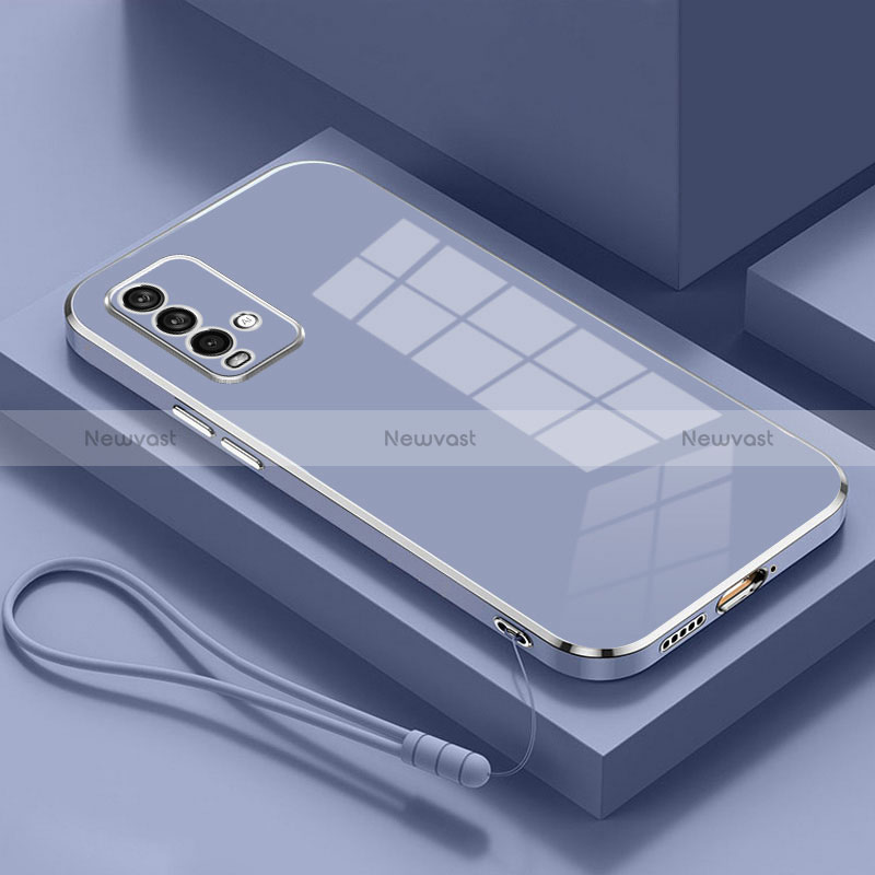 Ultra-thin Silicone Gel Soft Case Cover S01 for Xiaomi Redmi 9 Power Lavender Gray