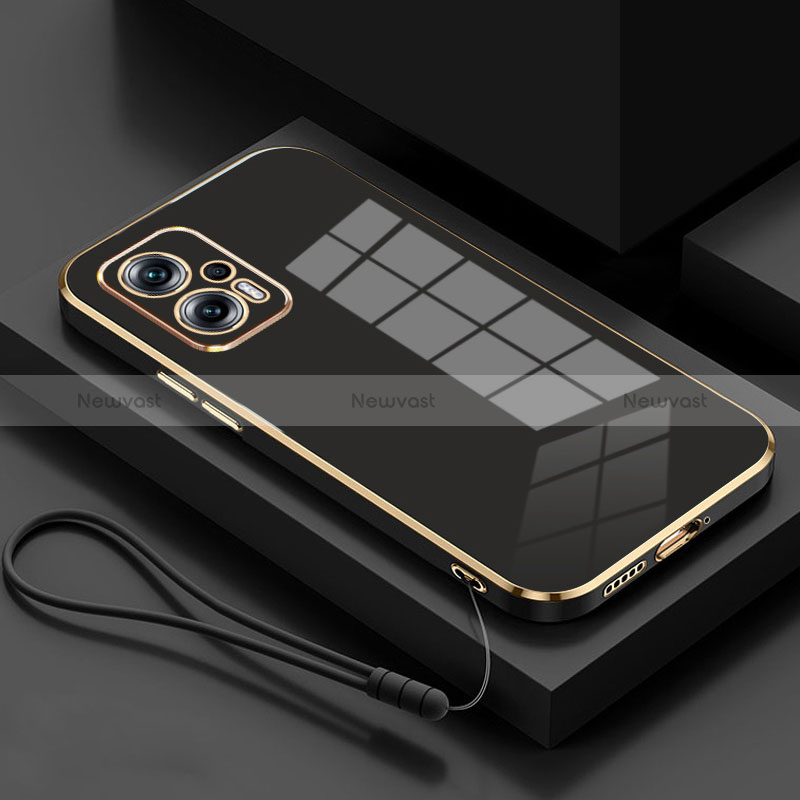 Ultra-thin Silicone Gel Soft Case Cover S01 for Xiaomi Redmi Note 11T Pro 5G Black
