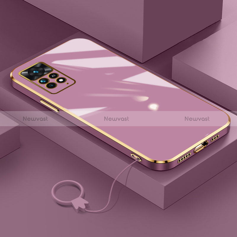 Ultra-thin Silicone Gel Soft Case Cover S01 for Xiaomi Redmi Note 12 Pro 4G Purple