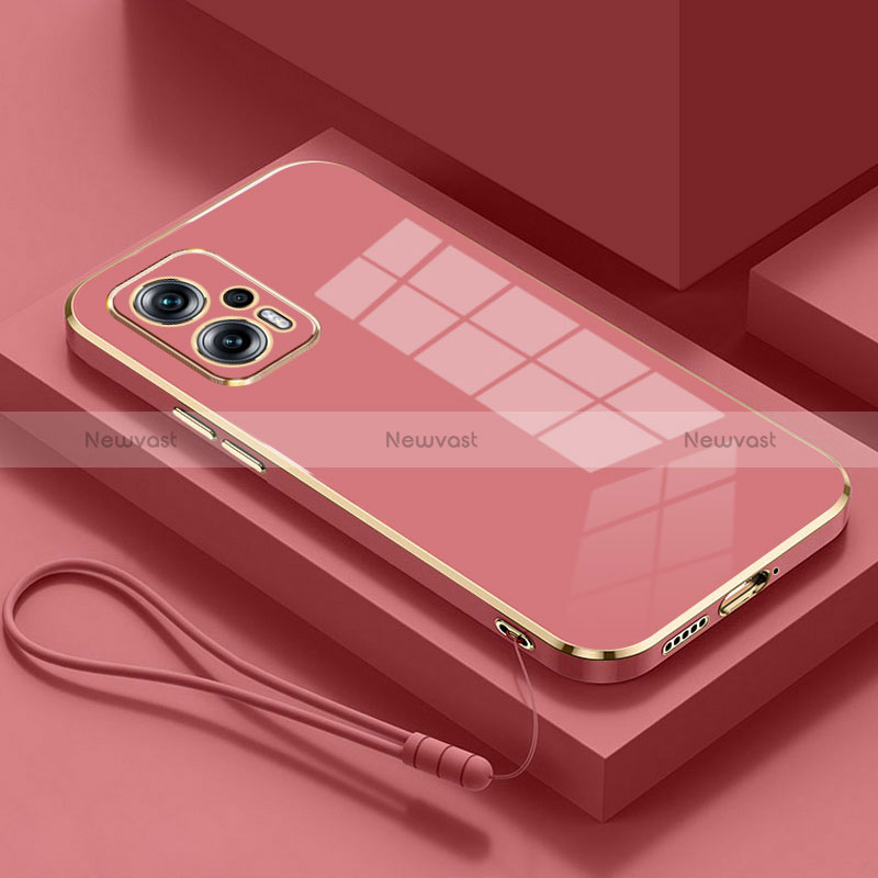 Ultra-thin Silicone Gel Soft Case Cover S01 for Xiaomi Redmi Note 12T Pro 5G Red