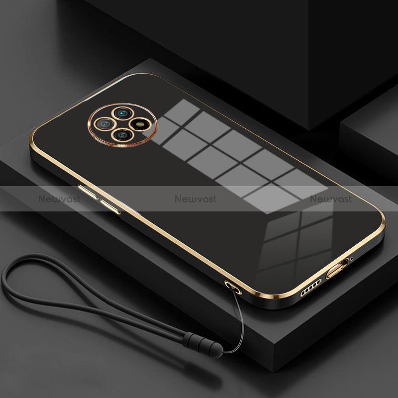 Ultra-thin Silicone Gel Soft Case Cover S01 for Xiaomi Redmi Note 9 5G Black