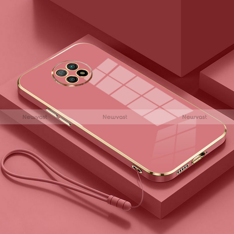 Ultra-thin Silicone Gel Soft Case Cover S01 for Xiaomi Redmi Note 9 5G Red