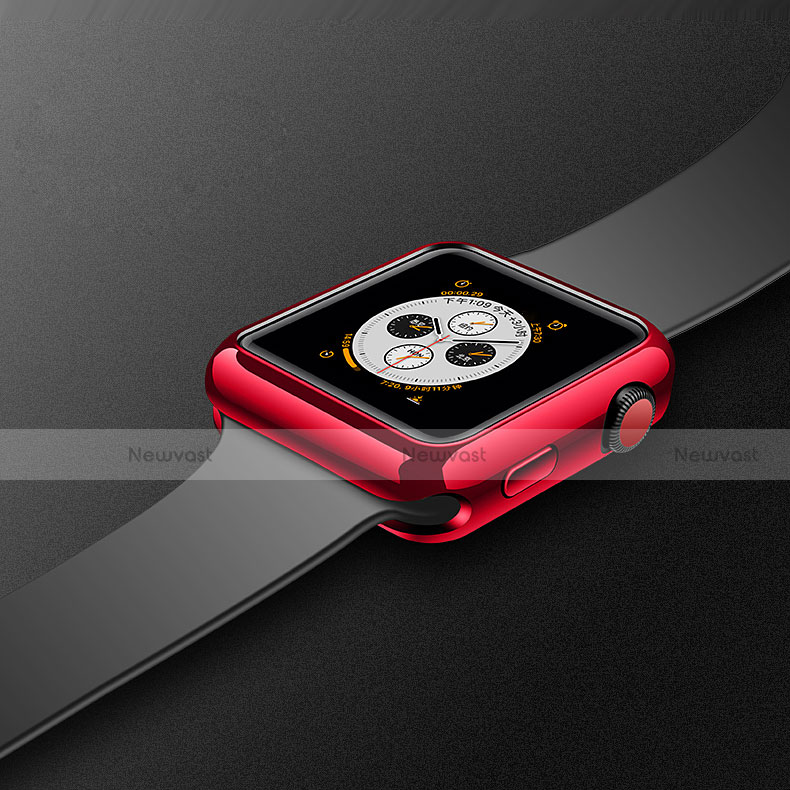 Ultra-thin Silicone Gel Soft Case Cover S02 for Apple iWatch 4 40mm Red