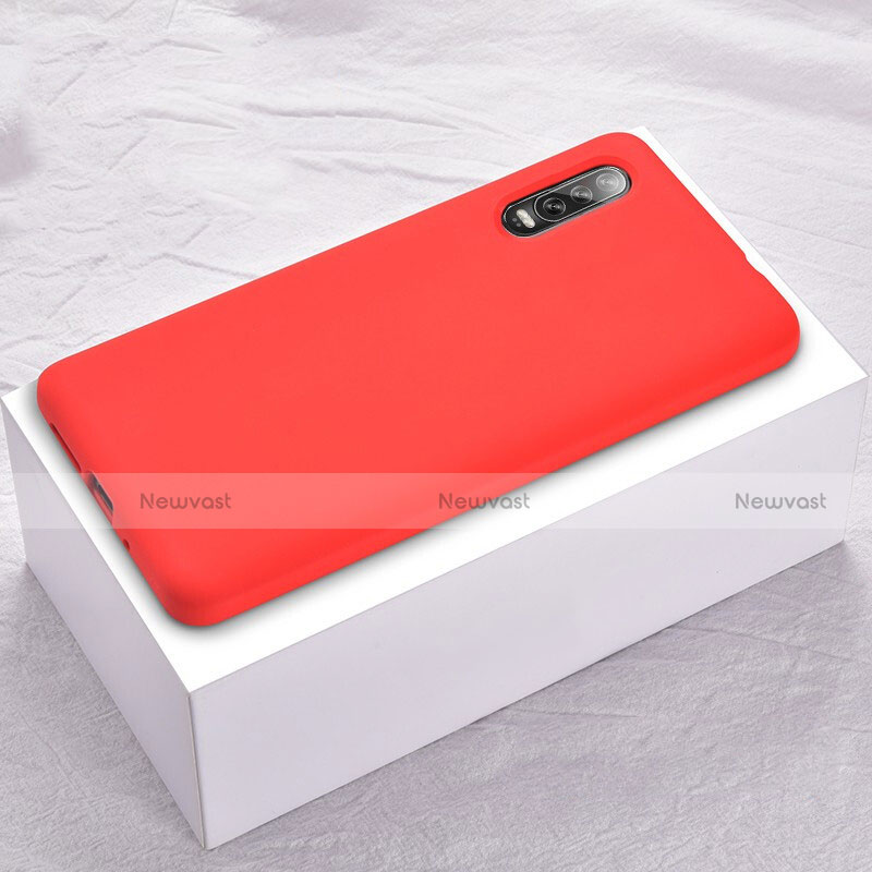 Ultra-thin Silicone Gel Soft Case Cover S02 for Huawei P30 Red