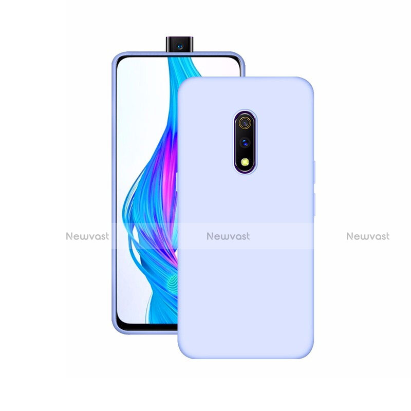 Ultra-thin Silicone Gel Soft Case Cover S02 for Oppo K3 Sky Blue