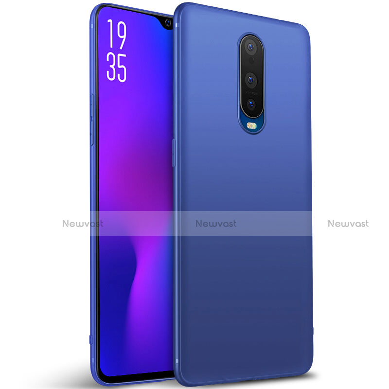 Ultra-thin Silicone Gel Soft Case Cover S02 for Oppo R17 Pro Blue