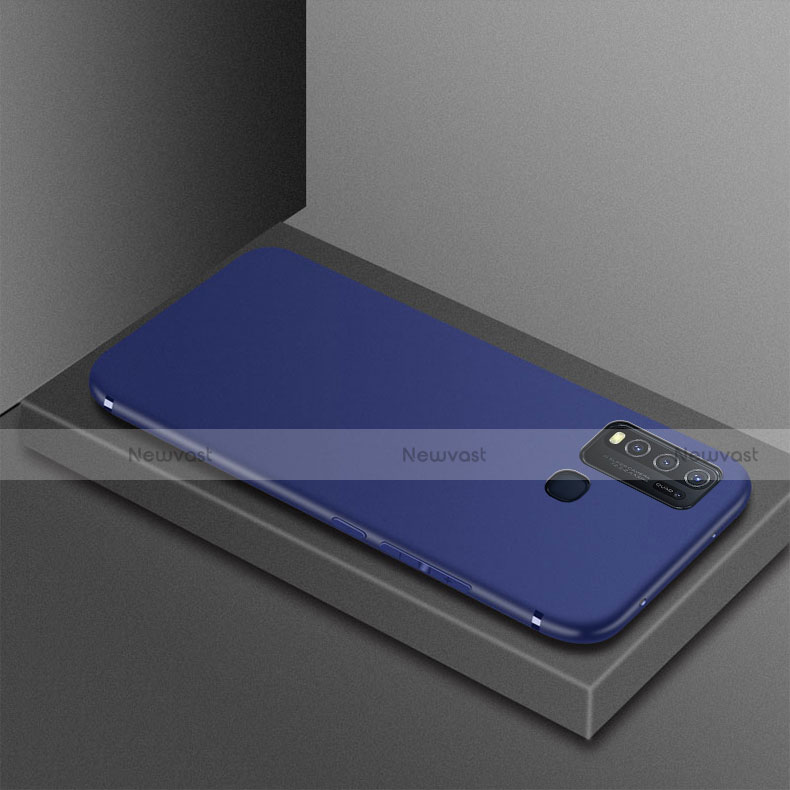 Ultra-thin Silicone Gel Soft Case Cover S02 for Vivo Y50 Blue