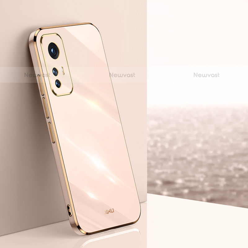 Ultra-thin Silicone Gel Soft Case Cover S02 for Xiaomi Mi 12 Lite 5G Gold