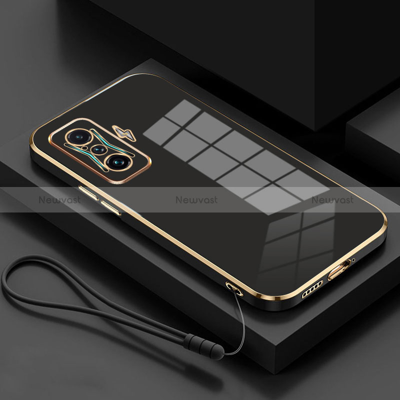 Ultra-thin Silicone Gel Soft Case Cover S02 for Xiaomi Poco F4 GT 5G Black