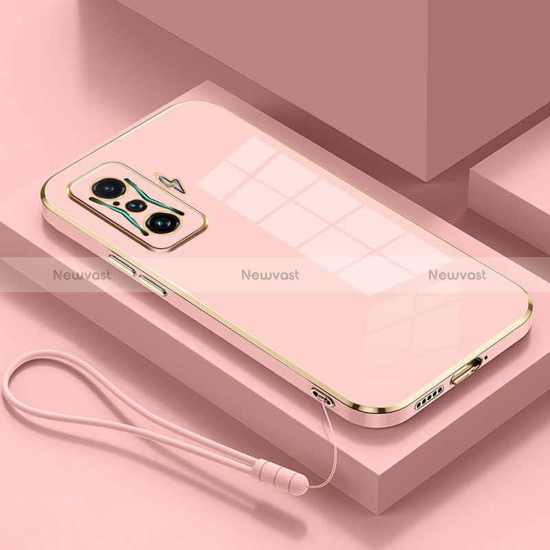 Ultra-thin Silicone Gel Soft Case Cover S02 for Xiaomi Poco F4 GT 5G Pink