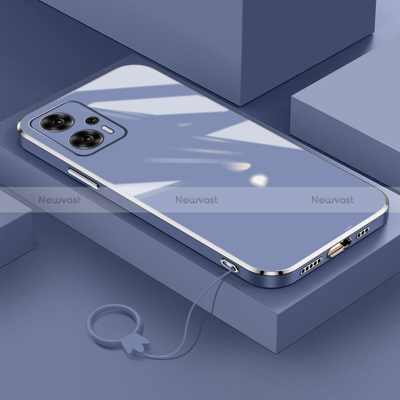 Ultra-thin Silicone Gel Soft Case Cover S02 for Xiaomi Poco X4 GT 5G Lavender Gray