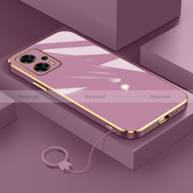 Ultra-thin Silicone Gel Soft Case Cover S02 for Xiaomi Poco X4 GT 5G Purple