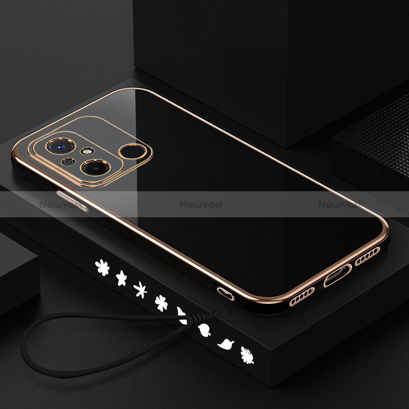 Ultra-thin Silicone Gel Soft Case Cover S02 for Xiaomi Redmi 11A 4G Black