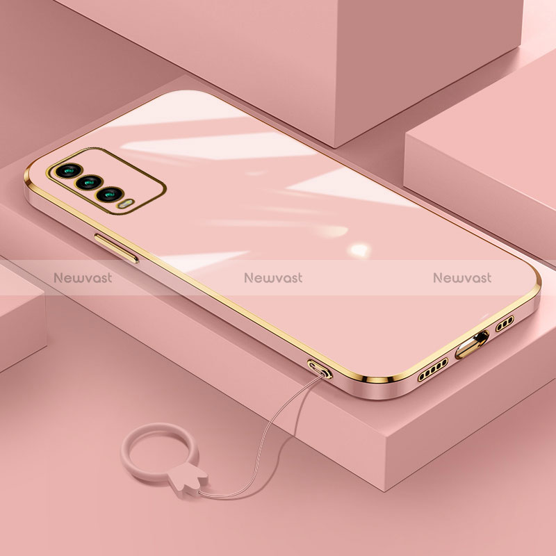Ultra-thin Silicone Gel Soft Case Cover S02 for Xiaomi Redmi 9T 4G Pink