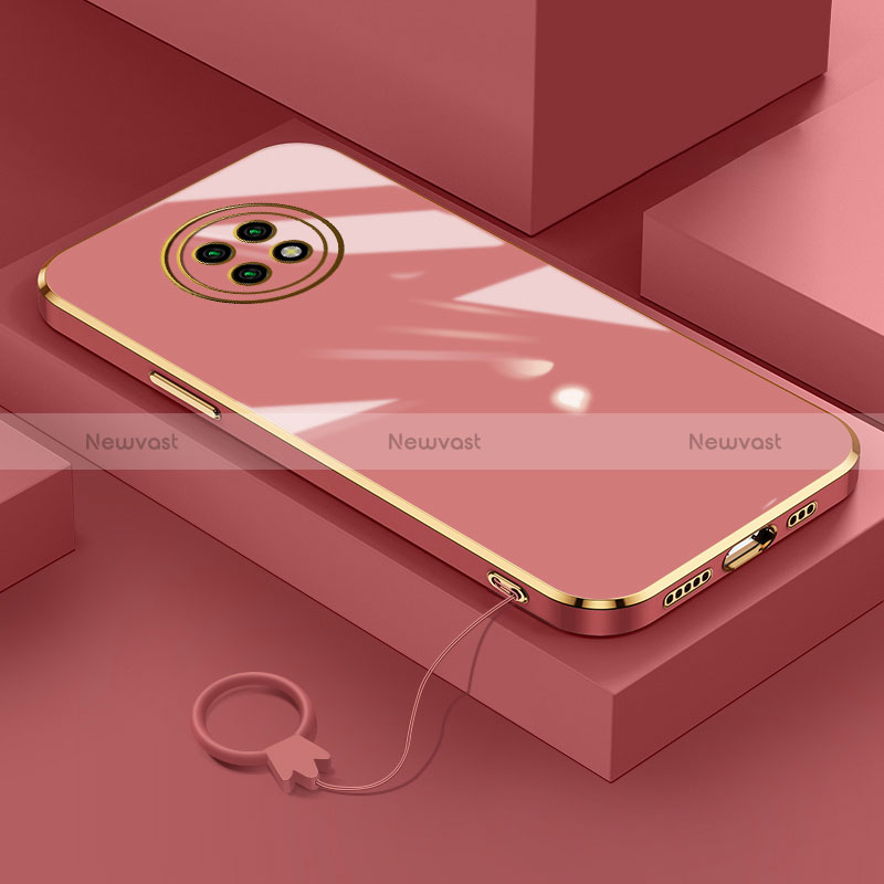 Ultra-thin Silicone Gel Soft Case Cover S02 for Xiaomi Redmi Note 9 5G Red