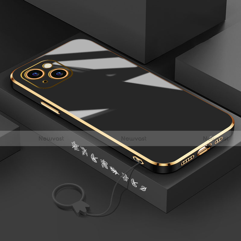 Ultra-thin Silicone Gel Soft Case Cover S03 for Apple iPhone 13 Black