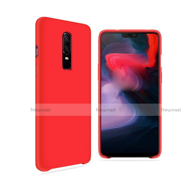 Ultra-thin Silicone Gel Soft Case Cover S03 for OnePlus 6 Red