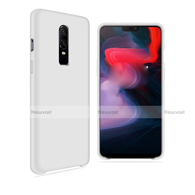 Ultra-thin Silicone Gel Soft Case Cover S03 for OnePlus 6 White