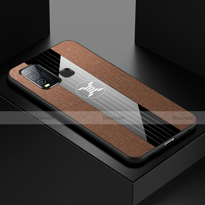 Ultra-thin Silicone Gel Soft Case Cover S03 for Vivo Y50 Brown