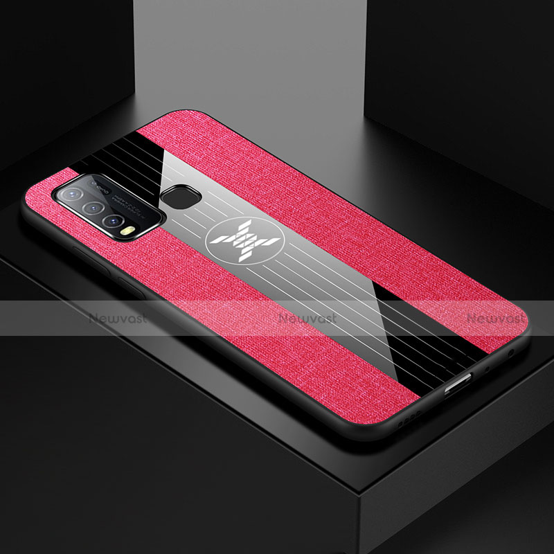 Ultra-thin Silicone Gel Soft Case Cover S03 for Vivo Y50 Hot Pink