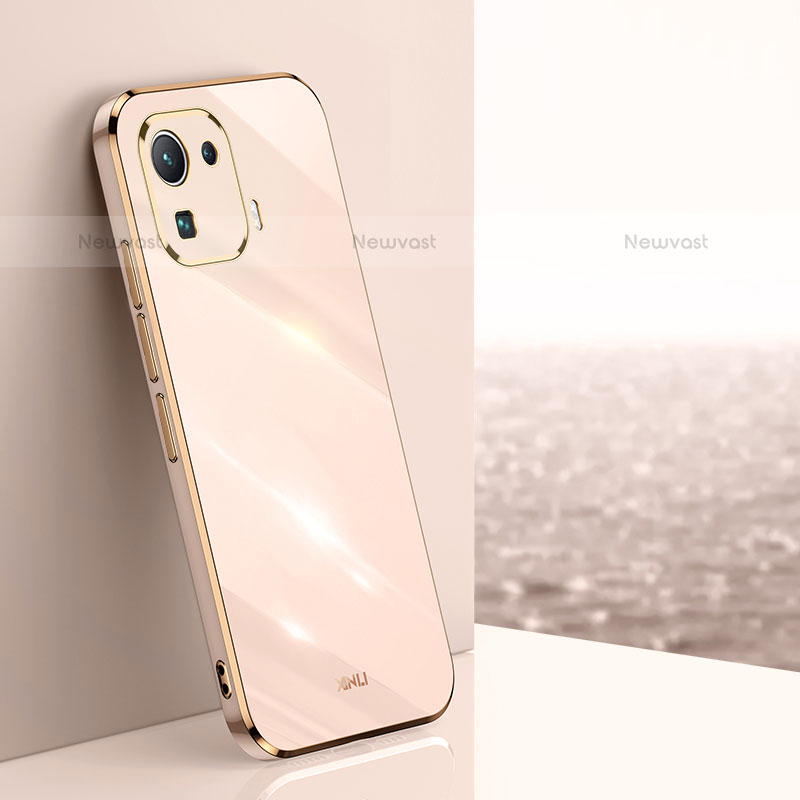 Ultra-thin Silicone Gel Soft Case Cover S03 for Xiaomi Mi 11 Pro 5G Gold