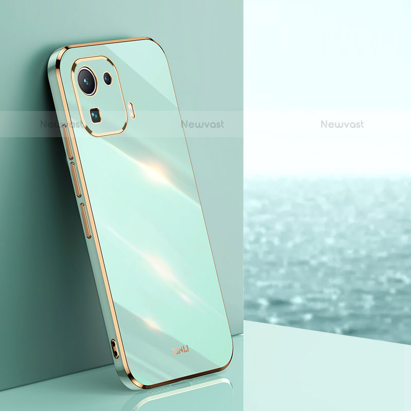 Ultra-thin Silicone Gel Soft Case Cover S03 for Xiaomi Mi 11 Pro 5G Green