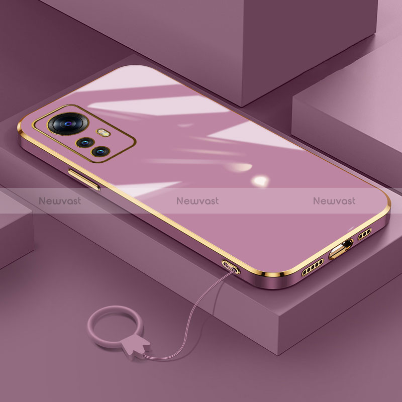 Ultra-thin Silicone Gel Soft Case Cover S03 for Xiaomi Mi 12T Pro 5G Purple