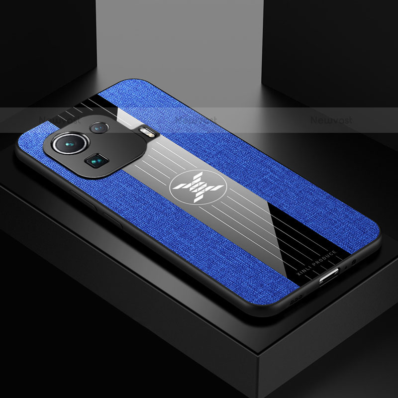 Ultra-thin Silicone Gel Soft Case Cover S04 for Xiaomi Mi 11 Pro 5G Blue
