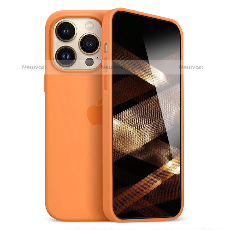 Ultra-thin Silicone Gel Soft Case Cover S05 for Apple iPhone 16 Pro Max Orange