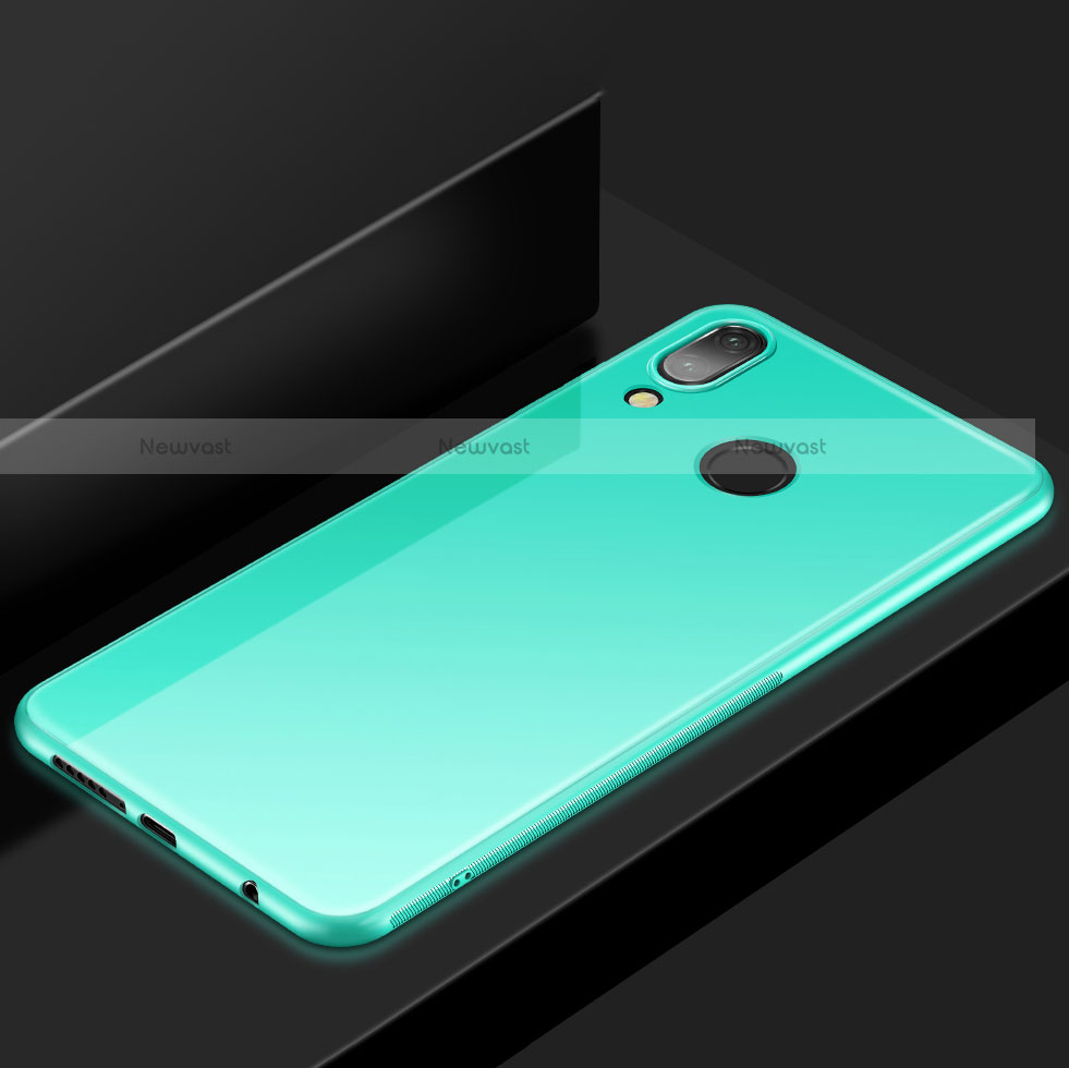 Ultra-thin Silicone Gel Soft Case Cover S05 for Huawei P20 Lite Cyan