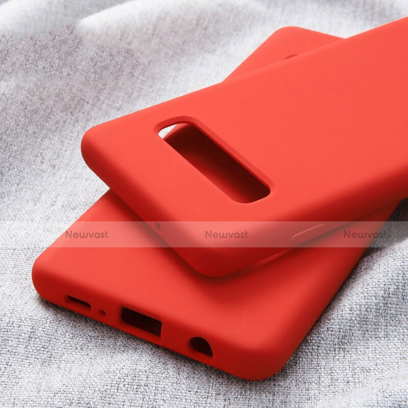 Ultra-thin Silicone Gel Soft Case Cover U01 for Samsung Galaxy S10 5G Red