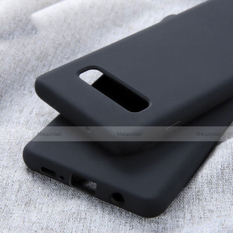 Ultra-thin Silicone Gel Soft Case Cover U01 for Samsung Galaxy S10 Black